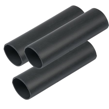 ANCOR Heavy Wall Heat Shrink Tubing - 3/4" x 3" - 3-Pack - Black 326103